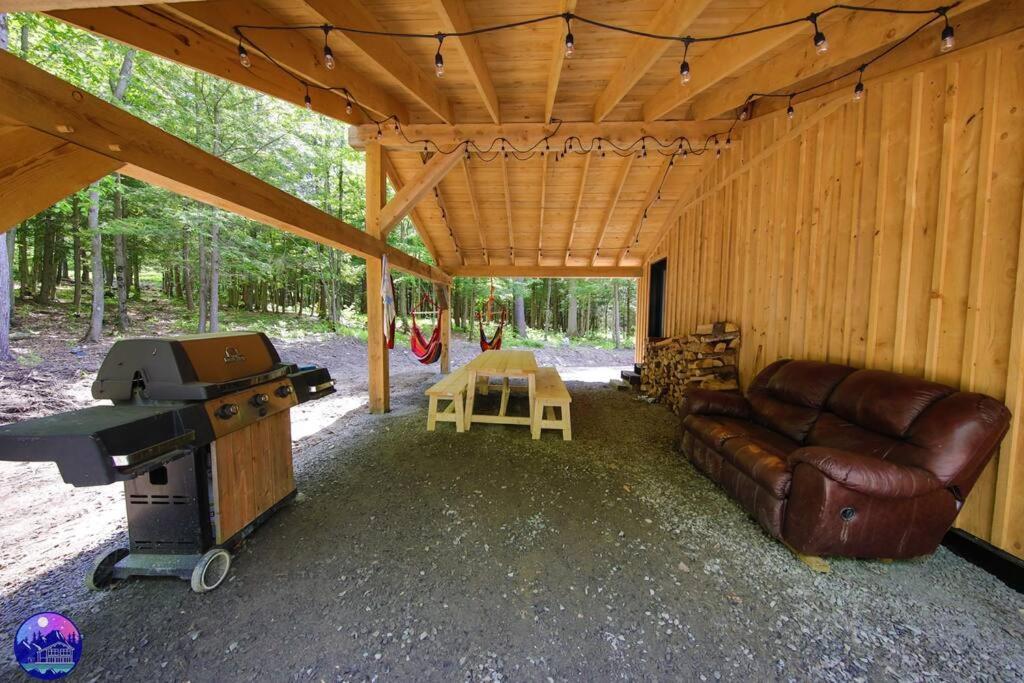 Chalet Deschamps- Spa- Chien Accepte- Nature- Estrie Mansonville Exterior photo